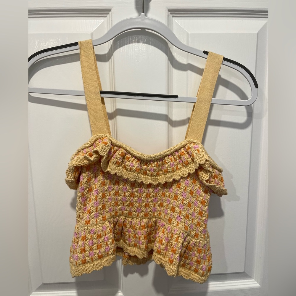 Zara knitted sweater tank, SIZE XS/S